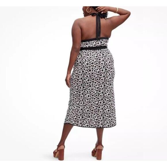 DVF x Target Diane Von Furstenberg Halter Tie Neck Poppy Sweaterknit Midi Dress - Picture 12 of 13